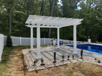 Fiberglass Pergola Round Columns #5